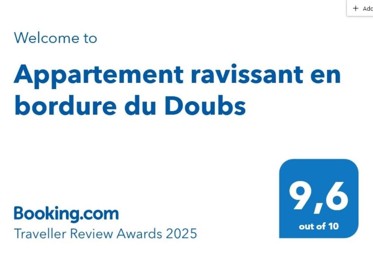 Appartement Ravissant En Bordure Du Doubs Longevelle-sur-Doubs Bagian luar foto